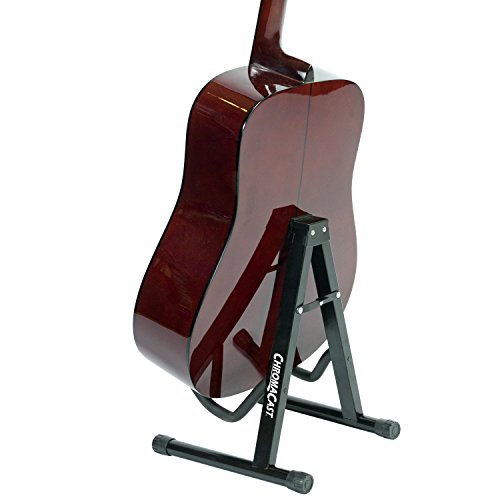 ChromaCast Universal Folding Guitar Stand with Secure Lock 2 Pack