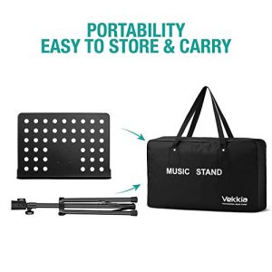 Vekkia Music Stand for Sheet Music - Extra-Wide Bookplate - Image 2