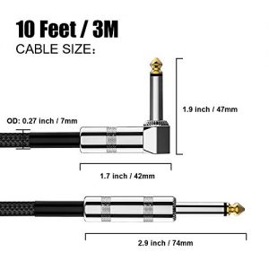 Professional Cable Bass AMP Cord with 1/4" Plug - Image 4
