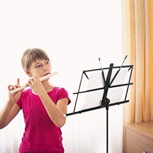 EastRock Folding Dual Use Music Stand for Sheet Music - Image 4