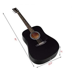 Sonart 41'' Full Size Beginner Acoustic Guitar 🎸 Professional Mirror Finish with Case & Accessories - Image 5