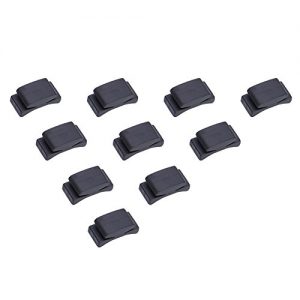 WANDIC Rubber Pick Holder, 10 Pcs Black Rubber Guitar Pick - Image 3
