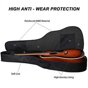 DRHOUSE Acoustic Guitar Soft Case 40 41 42 Inch 10mm - Image 4
