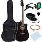  Full Size Beginner Acoustic Cutaway Guitar Set