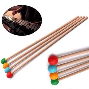 Red Marimba Sticks Mallets Xylophone Piano Hammer Percussion - Image 3