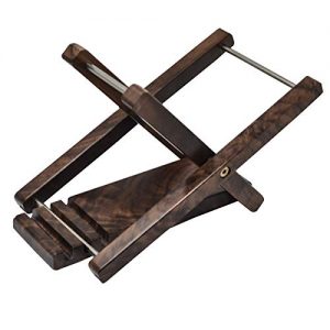 Guitar Playing Experience with our Black Walnut Wood Guitar Footstool - Image 5