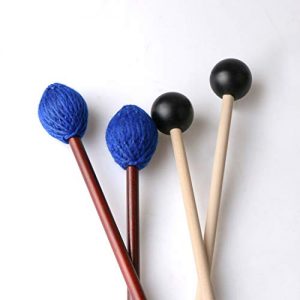 UNIME 2 Pairs Keyboard Marimba Mallets Wood Handle - Image 4