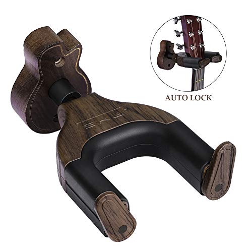 Guitar Hangers Black Walnut Hard Wood Wall Hook Holder Stand
