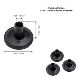 Hi Hat Cup Felt Cymbal Sleeves with Base Wing Nuts Cymbal Washer and Drum Keys for Drum Set - Image 7