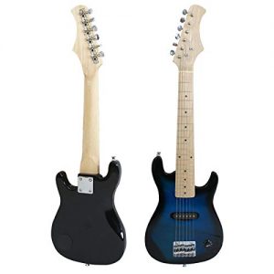 30" Kids Electric Guitar Set with 5W Amplifier - Blue - Image 5
