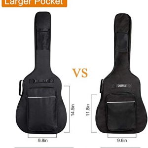 Acoustic Guitar Gig Bag 0.5in Extra Thick Sponge Overly Padded Waterproof Guitar Case - Image 3