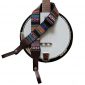 Soft Cotton & Genuine Leather Delux Banjo Strap,