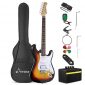 Solid Body 39 Inch Full-Size Electric Guitar Kit Sunburs