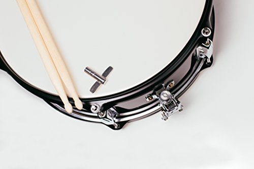 Snare Drum Set Student Steel Shell 14 X 5.5 Inches with 10 Lugs, Includes Drum Key