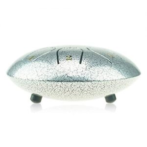 C Major Steel Tongue Drum Silver 8 Notes with Elegant Quality Drum Bag - Image 4
