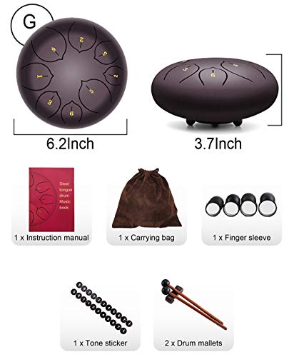 Handpan Drum with Bag Steel Tongue Drum