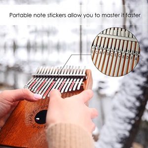GECKO Kalimba 17 Keys Thumb Piano with Waterproof Protective Box - Image 3
