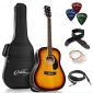 Full-Size Dreadnought Acoustic-Electric Guitar Bundle