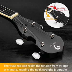5-String Banjo, Mahogany Open-back Banjo with Resonator - Image 2