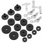 Hi Hat Cup Felt Cymbal Sleeves with Base Wing Nuts Cymbal Washer and Drum Keys for Drum Set