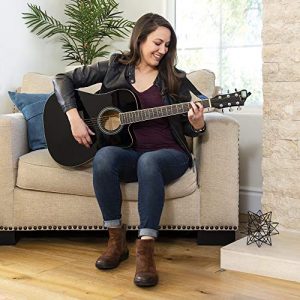 Best Choice Products 41in Full Size Acoustic Electric Cutaway Guitar Set - Image 4