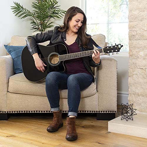 Best Choice Products 41in Full Size Acoustic Electric Cutaway Guitar Set