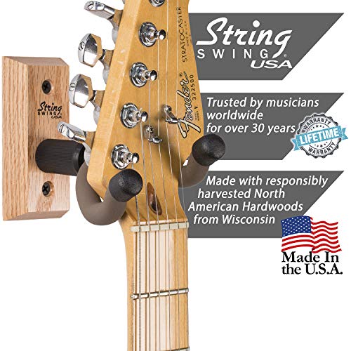 String Swing Guitar Hanger – Holder for Electric Acoustic and Bass Guitars