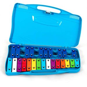 Xylophone w/Case, Colorful Musical Toy w/Clear Tuned Metal Keys - Image 8