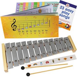 Play-by-Picture Xylophone with Sheet Music Book