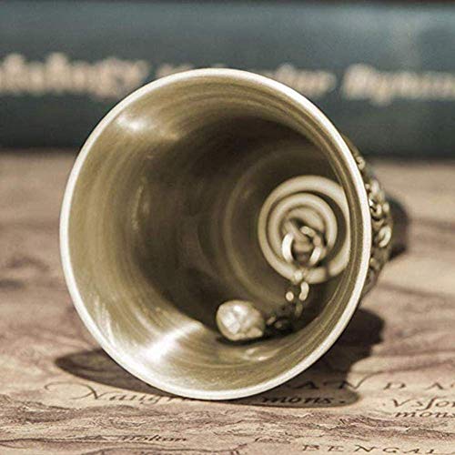 Extra Loud Multi-Purpose Metal Hand Bell – Durable Brass Bell for School, Dinner, Hotel, Pet Feeding & More