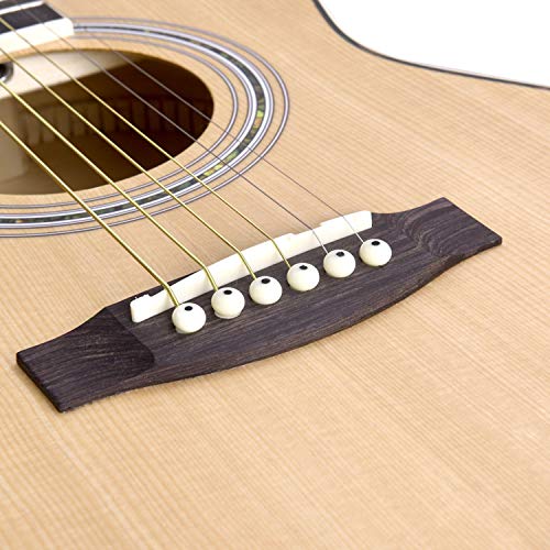 Spruce Acoustic Guitar for Travel Beginners