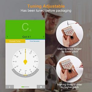 Kalimba 17 Keys Thumb Piano, Easy to Learn Portable Musical Instrument - Image 4