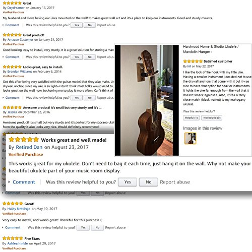 Wall Mount Stand for Mandolin Ukele