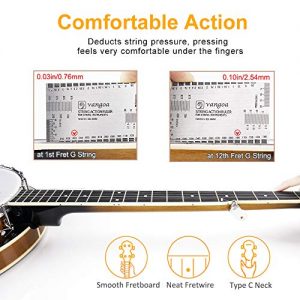 5-String Banjo, Mahogany Open-back Banjo with Resonator - Image 5