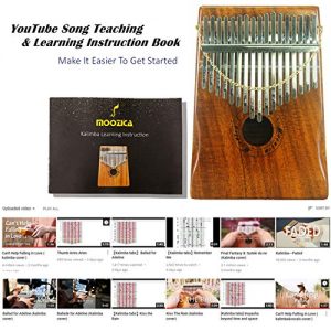 Moozica 17 Keys Kalimba Marimba, Solid Koa Wood Professional - Image 3