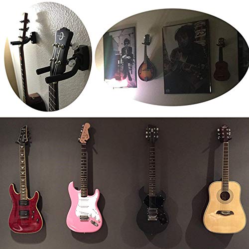Guitar Wall Mount Hanger 6 Pack, Guitar Hanger Wall Hook Holder