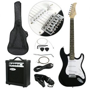 Full Size Electric Guitar with Amp, Case and Accessories Pack - Image 5