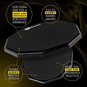 12-Inch Double Sided Drum Practice Pad – Silent Snare Rebound Pad for Beginners & Pros 🥁🎵 - Image 3