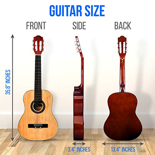 Classical Acoustic Guitar-3/4 Junior Size 6 String Linden Wood