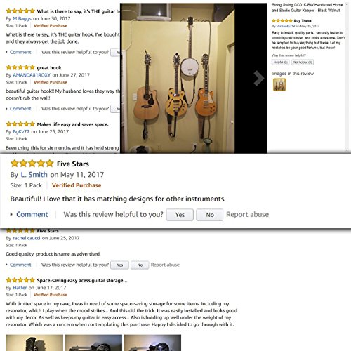Guitar Hanger and Guitar Wall Mount Bracket Holder