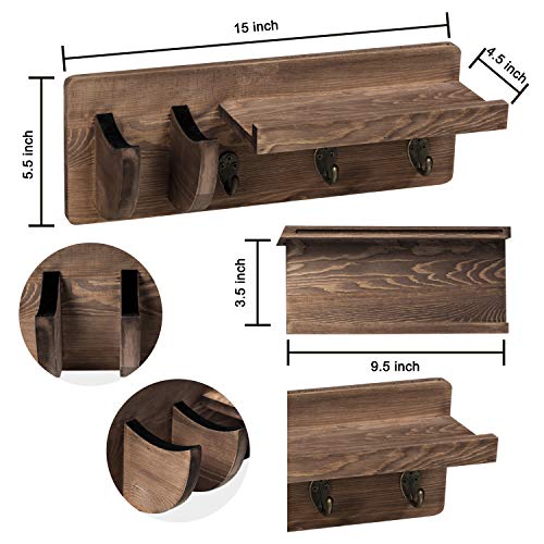 Wood Guitar Rack Wall Mounted, Hanging Bracket Guitar Hanger
