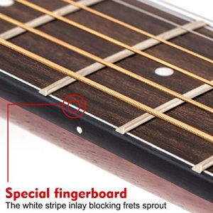 Acoustic Guitar Full Size 41 inch Spruce Cutaway Guitar Bundle - Image 3