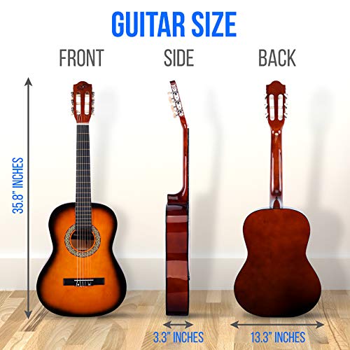 Beginner 36” Classical Acoustic Guitar - 3/4 Junior Size