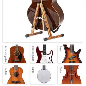 Compact Electric Guitar Stand with Padded Foam - Image 3