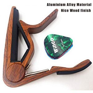 WINGO Classical Flat Guitar Capo for Nylon String Guitars-Rosewood Finish - Image 5