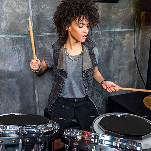 12-Inch Double Sided Drum Practice Pad – Silent Snare Rebound Pad for Beginners & Pros 🥁🎵