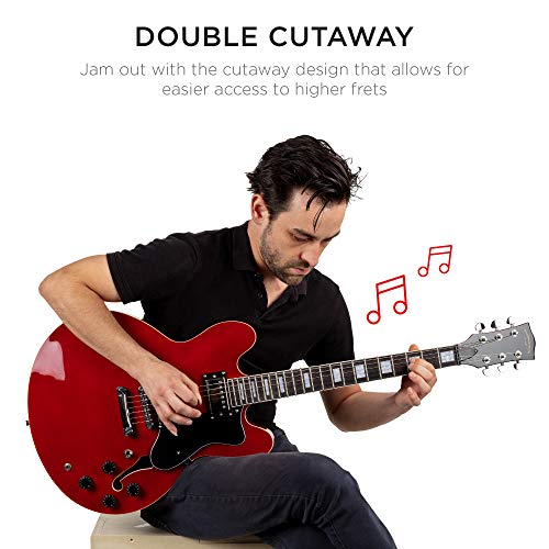 All-Inclusive Semi-Hollow Body Electric Guitar