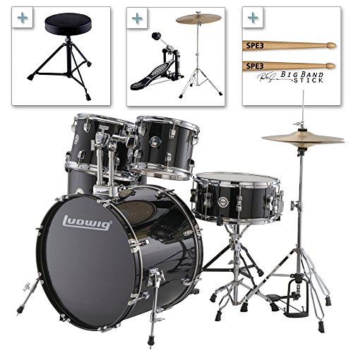 Ludwig Accent Drive Series LC175 Complete Drum Package with Cymbals