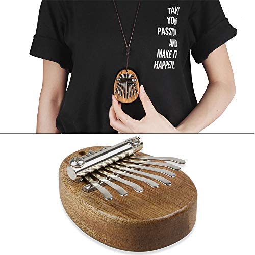 8 Key Mini Kalimba African Finger Thumb Piano Pendant Marimba