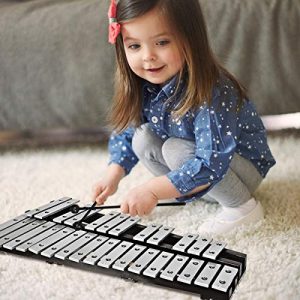 Glockenspiel Xylophone 30 Note, with Wooden Base and 30 Metallic Keys - Image 7